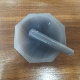 هاون عقیق با دسته سایز 7 سانتی متر